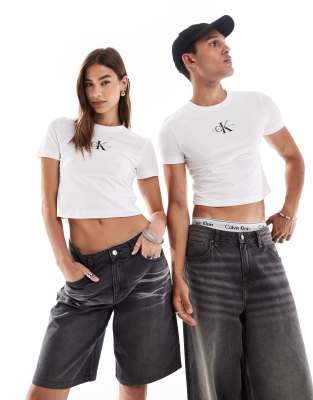 Calvin Klein Jeans Calvin Klein Jeans Pride unisex baby tee in white