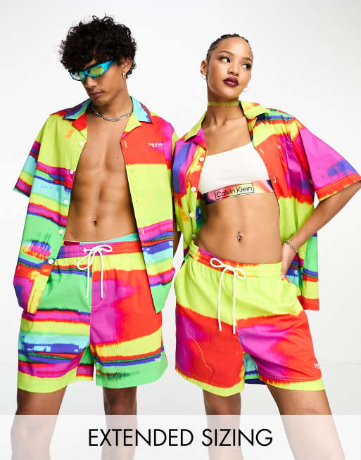 Calvin Klein Modern Cotton Pride T-shirt And Short Set In Multi Color |  ModeSens