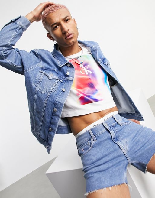 Veste en jean délavée Calvin Klein