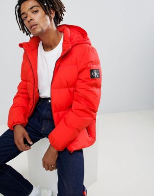 calvin klein jacket red