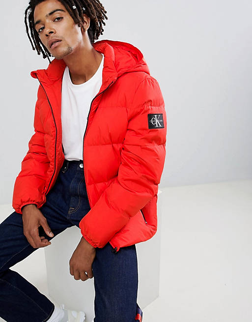 Calvin Klein Jeans puffer jacket with logo patch