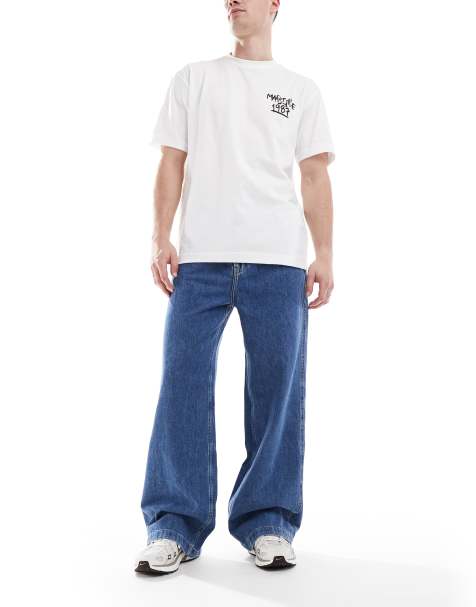 Calvin Klein Jeans pull on 90s loose jeans in mid wash - view 1