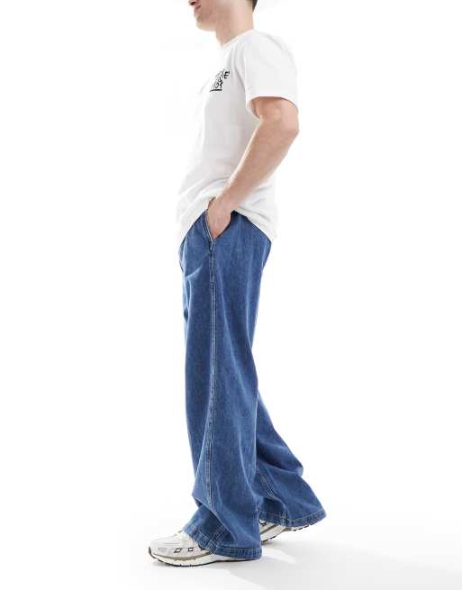 Calvin Klein Jeans pull on 90s loose jeans in mid wash, 2 of 5