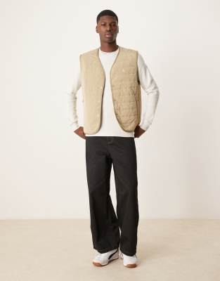 Calvin Klein Jeans Est.1978 Quilted Vest In Neutral