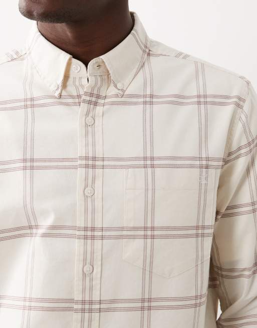 Calvin Klein Jeans - Råhvid Oxford-skjorte med tern, 5 af 5