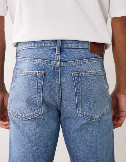 Calvin Klein Jeans raka jeans i ljusblå tvätt, 4 av 5