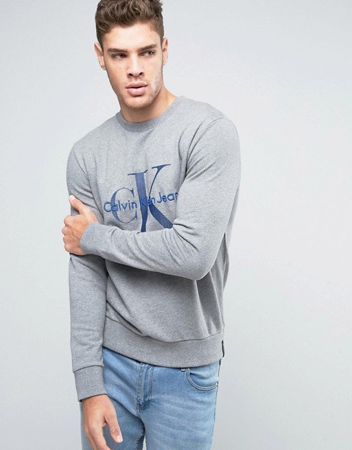 Calvin Klein Jeans Re-Issue Sweatshirt with Denim Logo