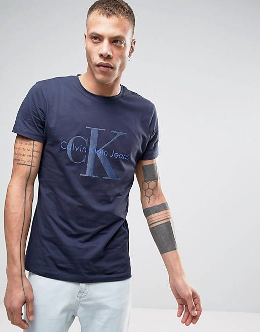 Calvin Klein Jeans Re-Issue T-Shirt with Denim Logo