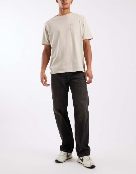 Calvin Klein Jeans - Rechte jeans in jaren 90-stijl in zwarte wassing - view 1