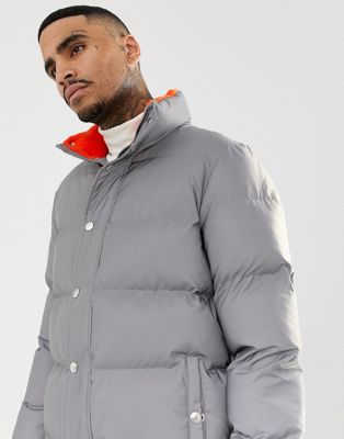 calvin klein jeans padded jacket with reflective technology