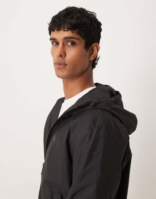 Calvin Klein Jeans - Regenbestendig jack met capuchon in zwart, 4 van 5