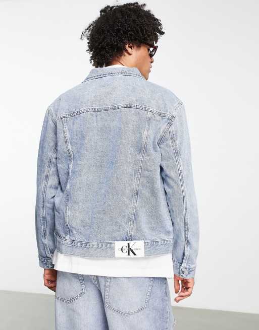 Calvin Klein Jeans regular 90s fit denim jacket in light wash