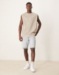 [Calvin Klein Jeans] Calvin Klein Jeans regular denim shorts in light wash-Blue 30 Denim Light
