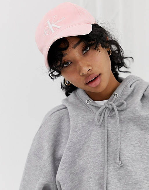 Calvin Klein Jeans reissue logo cap in washed pink | ASOS
