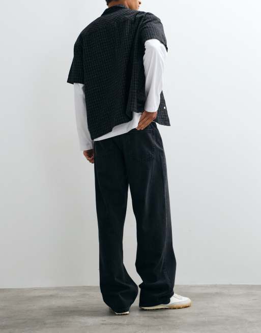 Calvin Klein Jeans relaxed baggy jeans in black, 5 of 5