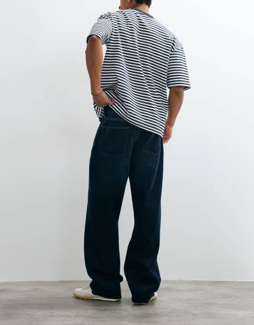 Calvin Klein Jeans relaxed baggy jeans in dark wash blue, 2 of 5