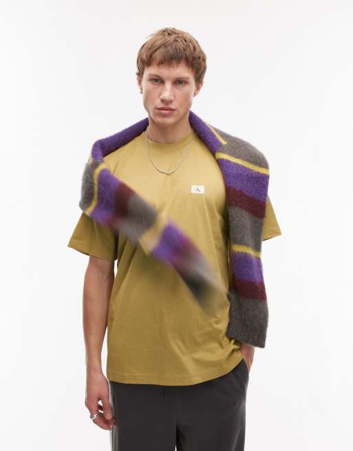 Calvin Klein Jeans Relaxed cotton t-shirt in willow