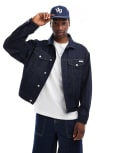 [Calvin Klein Jeans] Calvin Klein Jeans relaxed denim jacket in indigo-Purple 54-58 Denim Dark