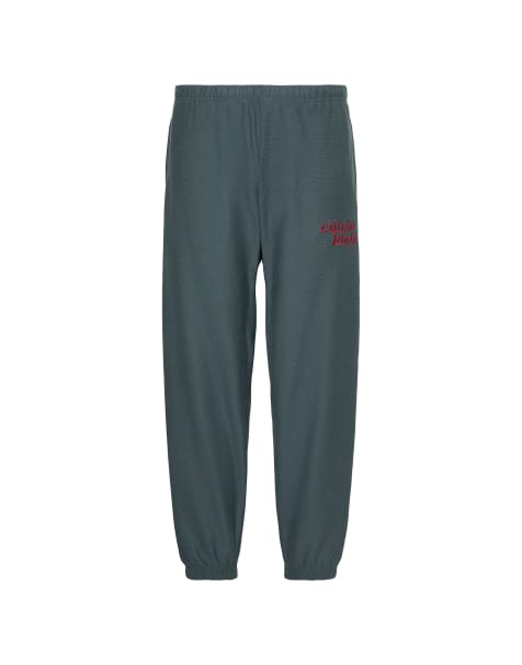 Calvin Klein Jeans Relaxed embroidered logo joggers in dark slate - view 1
