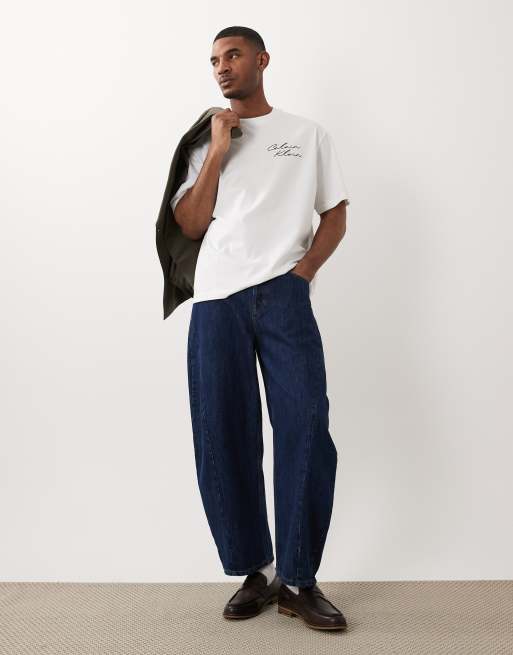 Calvin Klein Jeans relaxed fit graphic t-shirt in white, 3 of 5