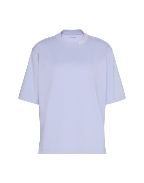 Calvin Klein Jeans Relaxed logo collar t-shirt in cosmic sky