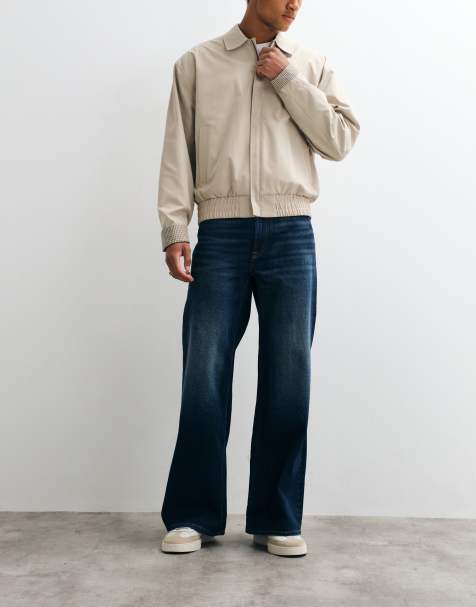 Calvin Klein Jeans relaxed straight leg jeans in dark wash blue - view 1