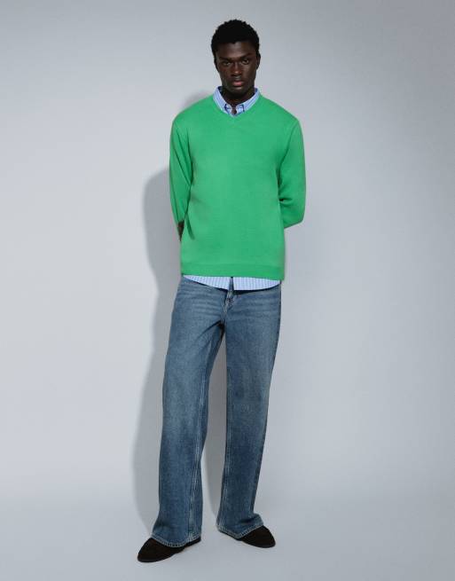 Calvin Klein Jeans relaxed straight leg jeans in mid wash blue, 2 of 9