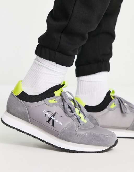 Calvin Klein Jeans - Retro hardloopschoenen in grijs