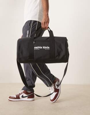 Calvin Klein Jeans Est.1978 Retro Logo Carryall In Black