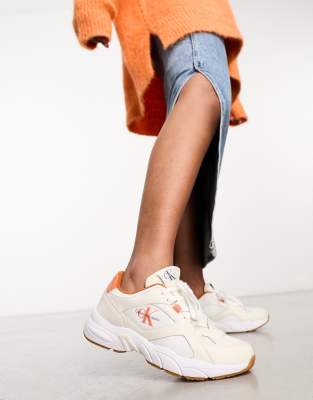 Calvin klein orange outlet trainers