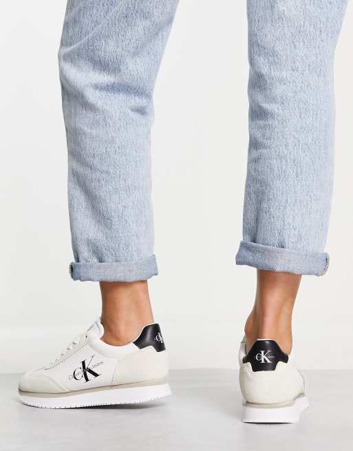 Calvin Klein Jeans | sneakers ASOS in ecru retro runner