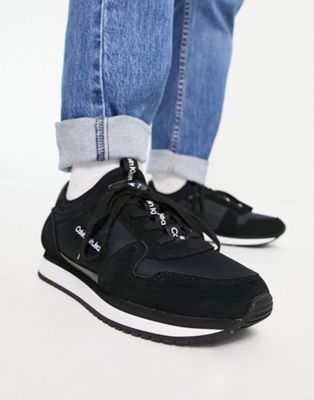 Calvin Klein Jeans retro runners in black