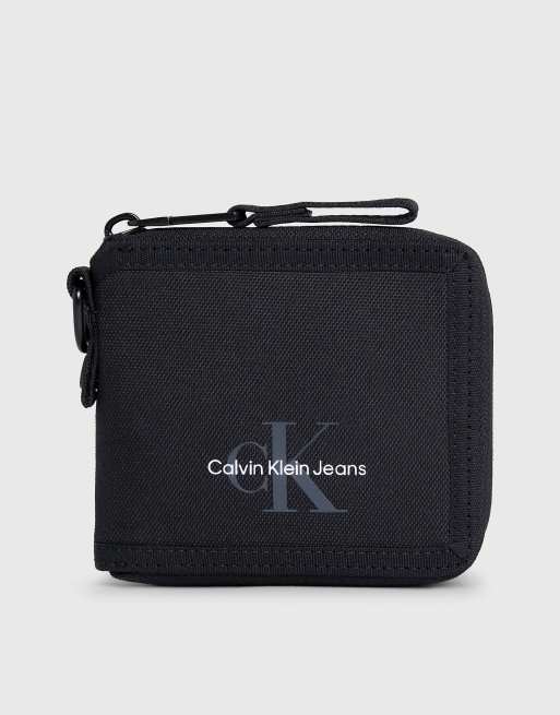 Calvin Klein Jeans - RFID - Portefeuille zippé compact - Noir