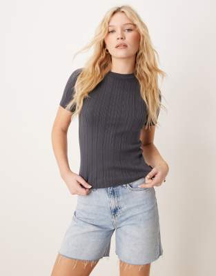 Calvin Klein Jeans Est.1978 Ribbed T-shirt In Black