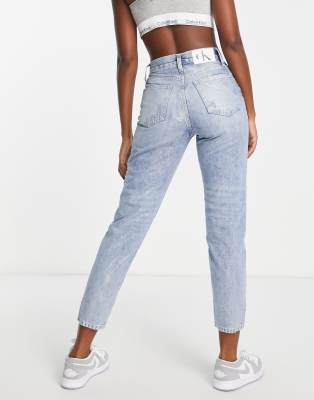 calvin klein ripped women's jeans