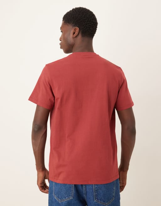 Calvin Klein Jeans – Röd t-shirt med liten logga, 3 av 5