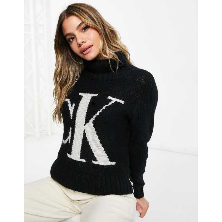 Women's black calvin klein on sale jumper