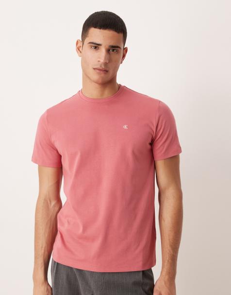 Calvin Klein Jeans - Rosa T-shirt med monogram-logo og klassisk pasform - view 1