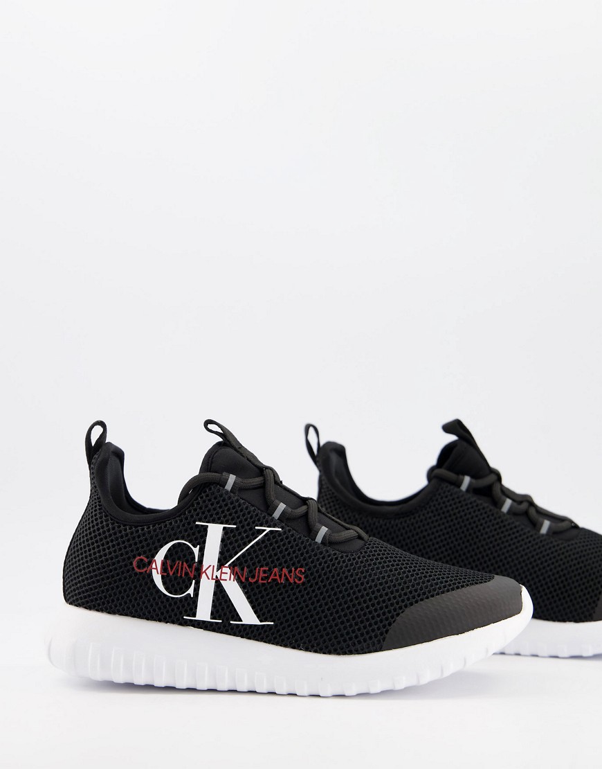Calvin Klein Jeans rosilee runner trainers in black
