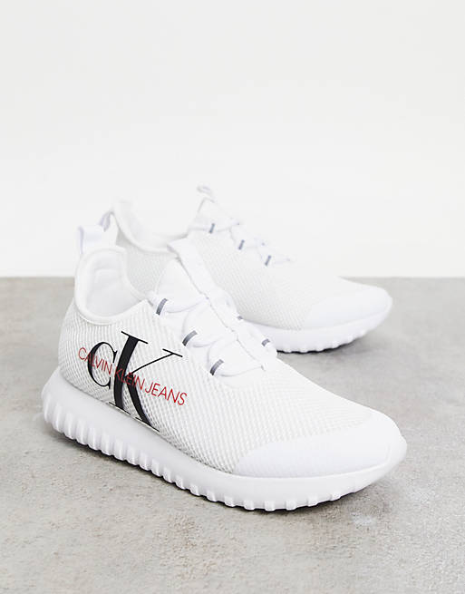 Calvin Klein Jeans rosilee runner trainers in white