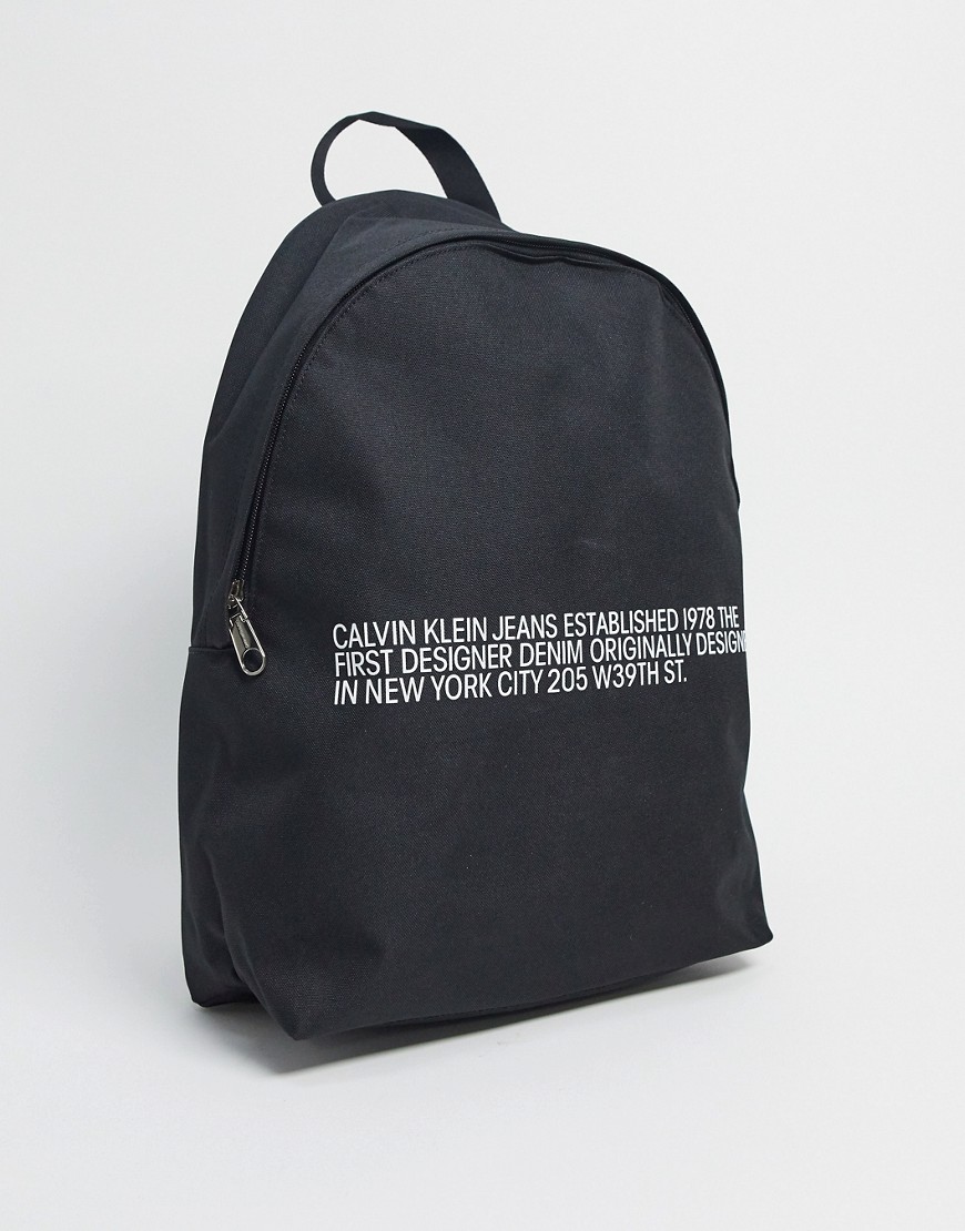 Calvin Klein Jeans - Rugzak met tekstlogo in zwart
