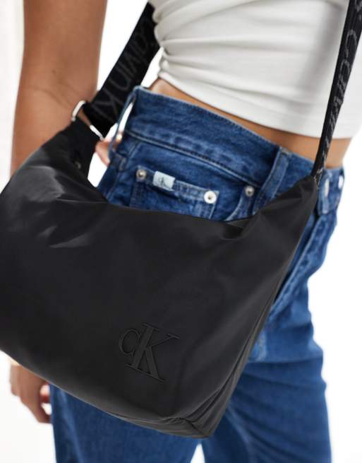 Calvin Klein Jeans - Sac porté épaule ultra léger - Noir, 3 de 4