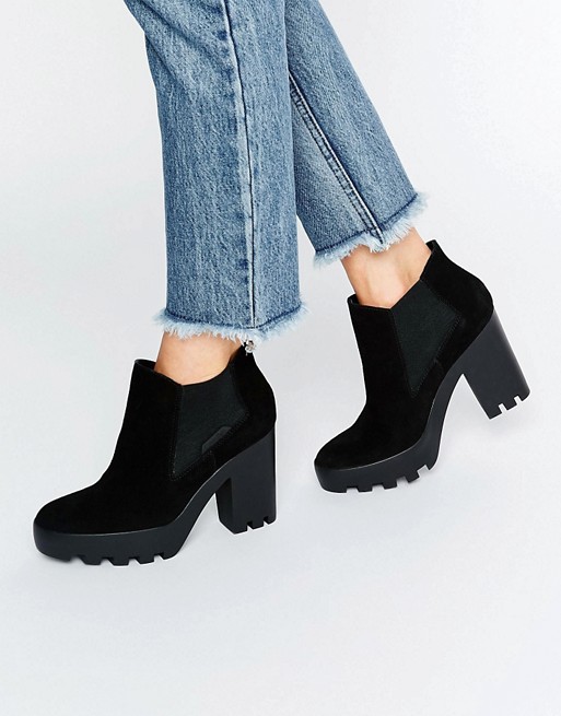 Calvin Klein | Calvin Klein Jeans Sandy Suede Chunky Heeled Ankle Boots