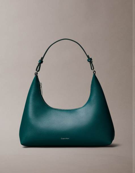 Calvin Klein Jeans - Schoudertas met folie logo in groen - view 1