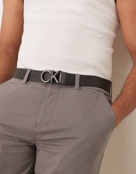 Calvin Klein Jeans – Schwarzer Gürtel mit Logo, 35 mm - view 1