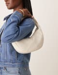 [Calvin Klein Jeans] Calvin Klein Jeans scoop nylon shoulder bag in cream-White One Size NATURAL AOP