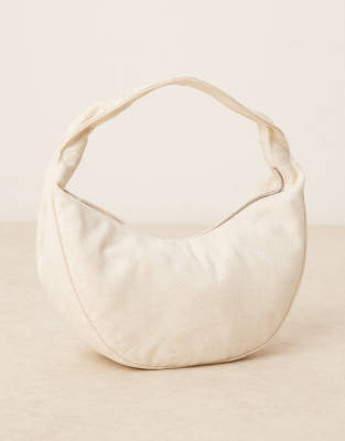 Calvin Klein Jeans Est.1978 Scoop Nylon Shoulder Bag In White