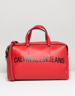 calvin klein barrel bag