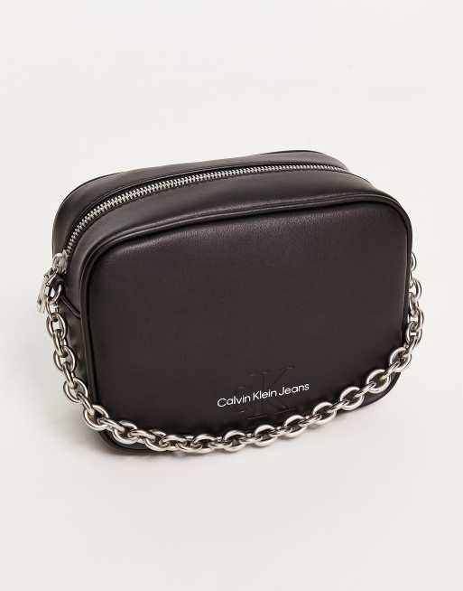 Calvin Klein Sculpted Snake Shoulder Camera Bag Pvh Black - Buy At Outlet  Prices!