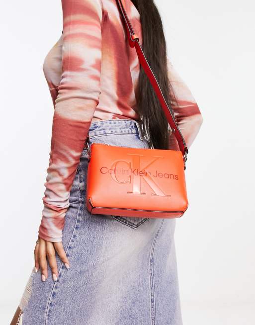 Calvin Klein Jeans - Sculpted - Orange kamerataske